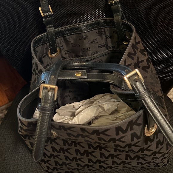 Michael Kors Large Black Canvas Tote - Picture 9 of 9